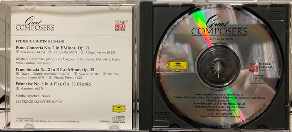 Frédéric Chopin, Various - Frédéric Chopin (2xCD, Comp, DAD) (Near Mint (NM or M-)) - Image 3
