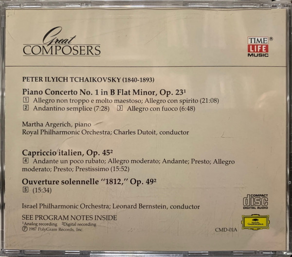 Pyotr Ilyich Tchaikovsky - Great Composers Tchaikovsky (2xCD, Comp) (Near Mint (NM or M-)) - Image 2