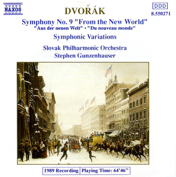Dvořák*, Slovak Philharmonic Orchestra, Stephen Gunzenhauser - Symphony No. 9 "From The New World", Symphonic Variations (CD, Album) (Near Mint (NM or M-))