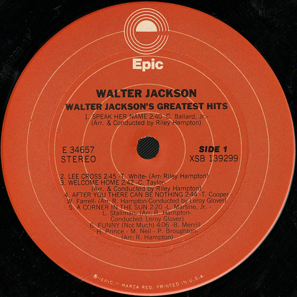 Walter Jackson - Greatest Hits (LP, Comp, RE) (Very Good Plus (VG+)) - Image 3