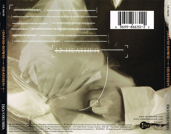 David Bowie - Heathen (CD, Album, Enh) (Mint (M)) - Image 2