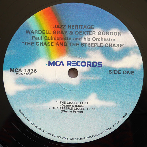 Wardell Gray / Dexter Gordon - Paul Quinichette And His Orchestra - The Chase And The Steeple Chase (LP, Comp) (Near Mint (NM or M-)) - Image 3