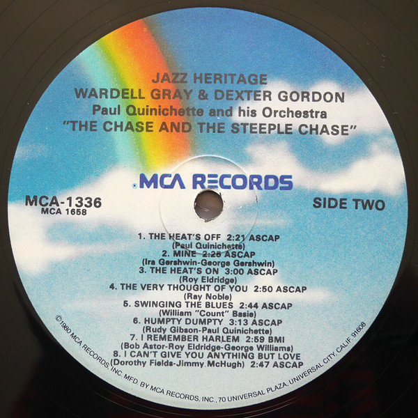 Wardell Gray / Dexter Gordon - Paul Quinichette And His Orchestra - The Chase And The Steeple Chase (LP, Comp) (Near Mint (NM or M-)) - Image 4