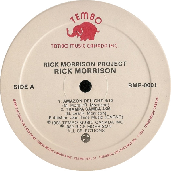 Rick Morrison - The Rick Morrison Project (LP, MiniAlbum) (Near Mint (NM or M-)) - Image 3