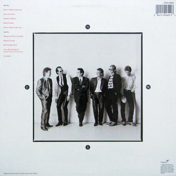 Huey Lewis & The News - Small World (LP, Album) (Mint (M)) - Image 2