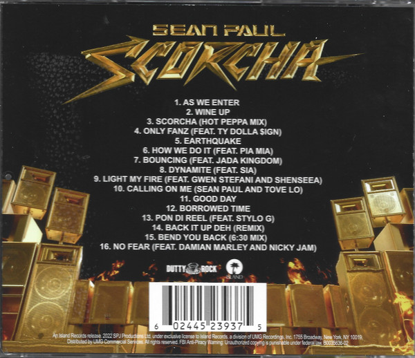 Sean Paul - Scorcha (CD, Album) (Mint (M)) - Image 5