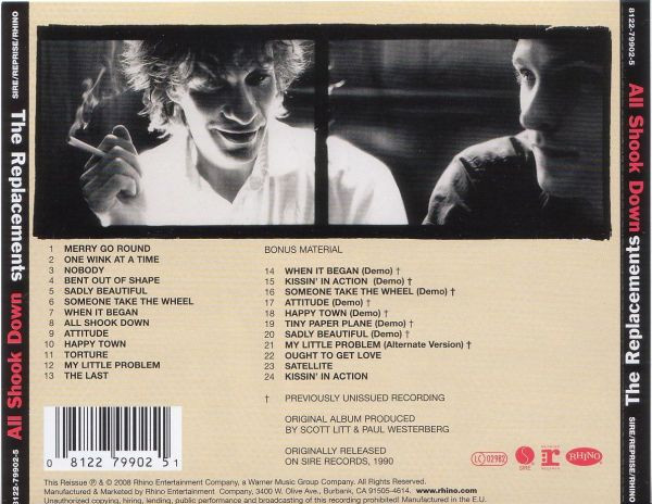 The Replacements - All Shook Down (CD, Album, RE, RM) (Very Good Plus (VG+)) - Image 2