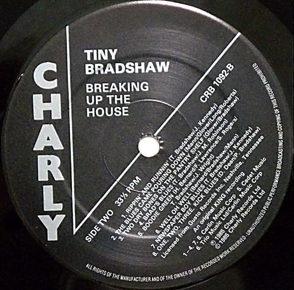 Tiny Bradshaw - Breakin' Up The House (LP, Comp) (Very Good Plus (VG+)) - Image 4