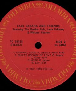 Paul Jabara Featuring The Weather Girls / Leata Galloway / Whitney Houston - Paul Jabara And Friends (LP, Album) (Very Good Plus (VG+)) - Image 4