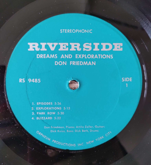 Don Friedman Quartet Featuring Attila Zoller - Dreams And Explorations (LP, Album) (Very Good Plus (VG+)) - Image 4