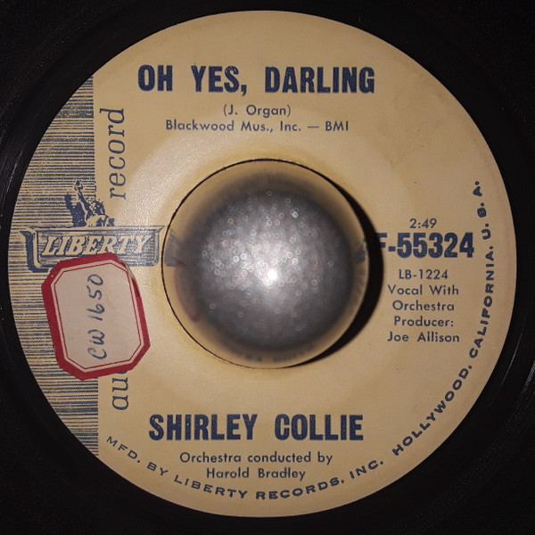 Shirley Collie - Oh Yes, Darling / Dime A Dozen (7", Promo, aud) (Near Mint (NM or M-))