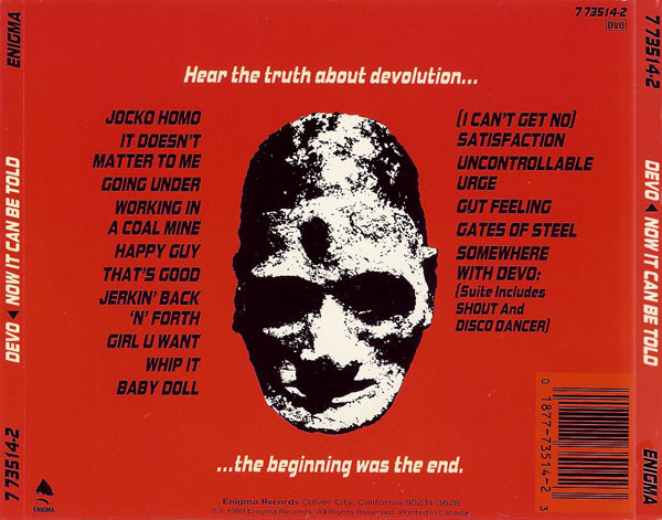 Devo - Now It Can Be Told, Devo At The Palace 12/9/88 (CD, Album) (Near Mint (NM or M-)) - Image 2