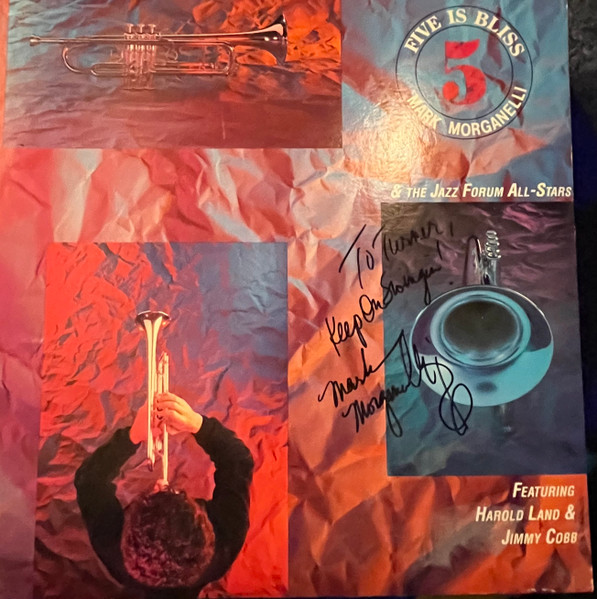 Mark Morganelli & The Jazz Forum All-Stars - Five Is Bliss (LP, Album) (Near Mint (NM or M-))