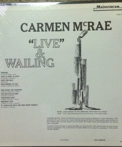 Alternative view of Carmen McRae - "Live" & Wailing (LP, Album) (Very Good (VG))