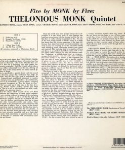 Alternative view of The Thelonious Monk Quintet - 5 By Monk By 5 (LP, Album, RE, RM) (Near Mint (NM or M-))