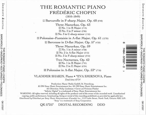 Chopin* - Mazurkas | Nocturnes | Polonaises (CD) (Near Mint (NM or M-)) - Image 3