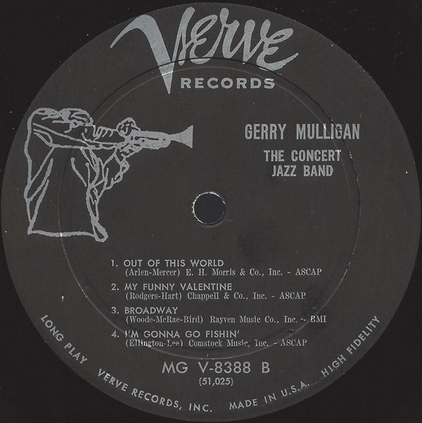 Gerry Mulligan - The Concert Jazz Band (LP, Album, Mono) (Very Good Plus (VG+)) - Image 4