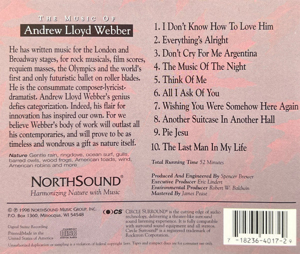 David Lisle - The Music Of Andrew Lloyd Webber (CD) (Near Mint (NM or M-)) - Image 2