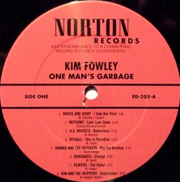 Kim Fowley - One Man's Garbage (LP, Comp) (Very Good Plus (VG+)) - Image 3