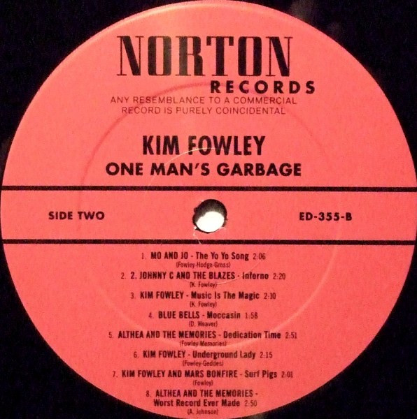 Kim Fowley - One Man's Garbage (LP, Comp) (Very Good Plus (VG+)) - Image 4