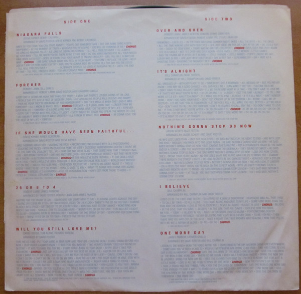 Chicago (2) - Chicago 18 (LP, Album) (Mint (M)) - Image 3