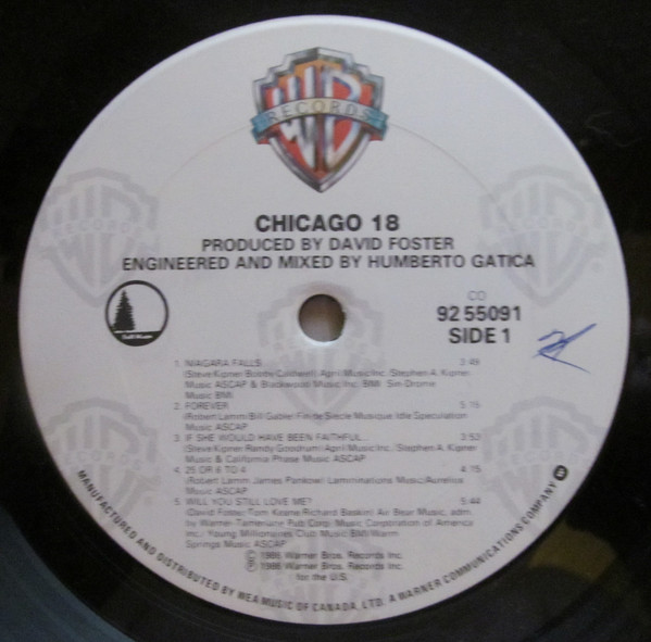 Chicago (2) - Chicago 18 (LP, Album) (Mint (M)) - Image 5