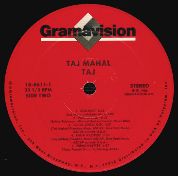 Taj Mahal - Taj (LP, Album) (Very Good Plus (VG+)) - Image 4