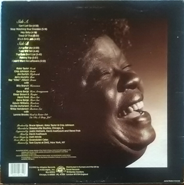 Koko Taylor - Jump For Joy (LP) (Very Good Plus (VG+)) - Image 2