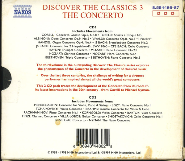 Various - Discover The Classics 3 - The Concerto (2xCD, Comp, Son) (Near Mint (NM or M-)) - Image 3