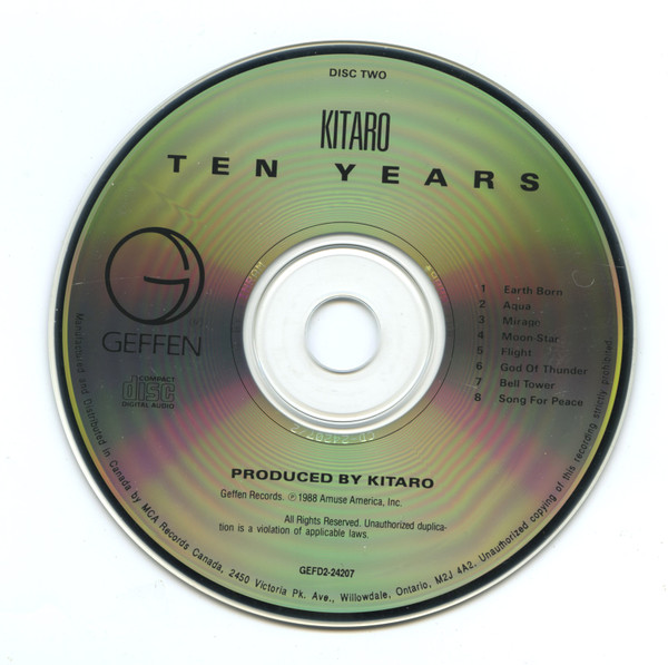 Kitaro - Ten Years (2xCD, Comp, RE) (Near Mint (NM or M-)) - Image 3