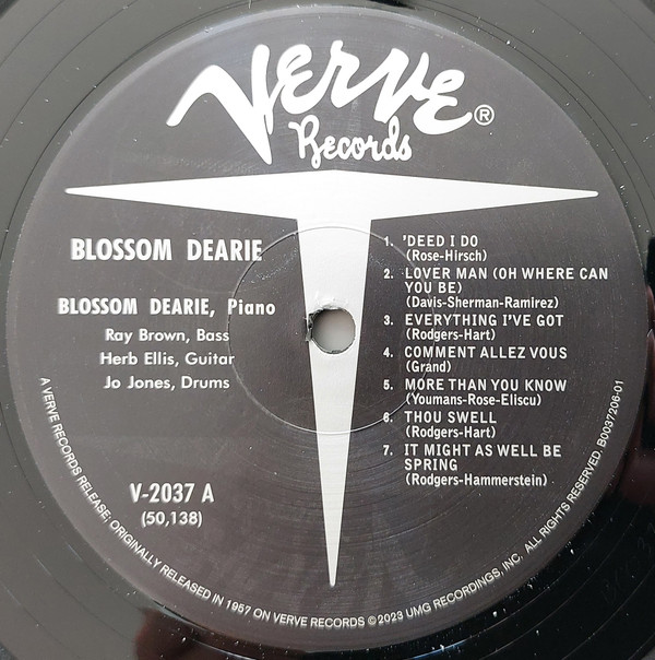 Blossom Dearie - Blossom Dearie (LP, Album, Mono, RE, 180) (Mint (M)) - Image 3