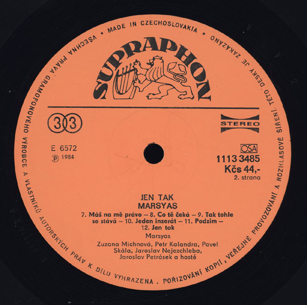Marsyas - Jen Tak (LP, Album) (Very Good Plus (VG+)) - Image 4