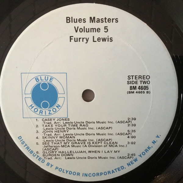 Furry Lewis - Blues Masters (LP, Album, Ltd) (Very Good (VG)) - Image 4