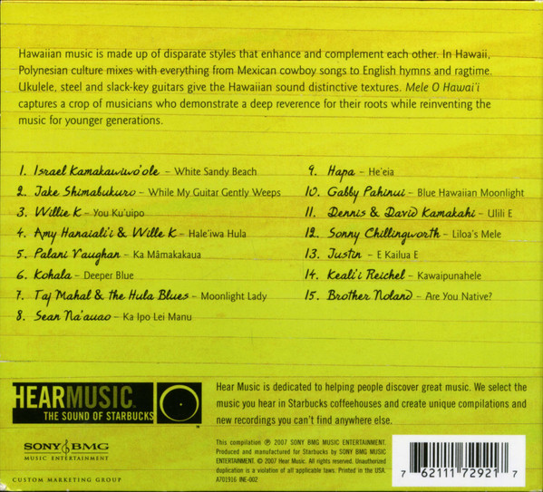 Various - Mele O Hawai'i : Songs Of Hawaii (CD, Album, Comp) (Near Mint (NM or M-)) - Image 2