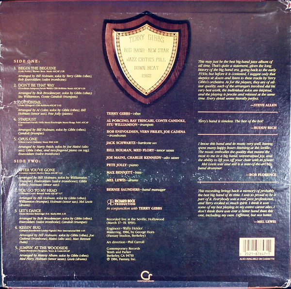 Terry Gibbs - Dream Band (LP, Album) (Very Good Plus (VG+)) - Image 2