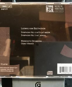 Alternative view of Ludwig van Beethoven, Minnesota Orchestra, Osmo Vänskä - Symphonies Nos. 4 & 5 (CD, Club, RE) (Mint (M))