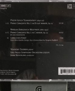 Alternative view of Pyotr Ilyich Tchaikovsky ~ Nikolai Medtner - Yevgeny Sudbin, Orquestra Sinfônica Do Estado De São Paulo, John Neschling - First Piano Concertos (CD, Club) (Mint (M))