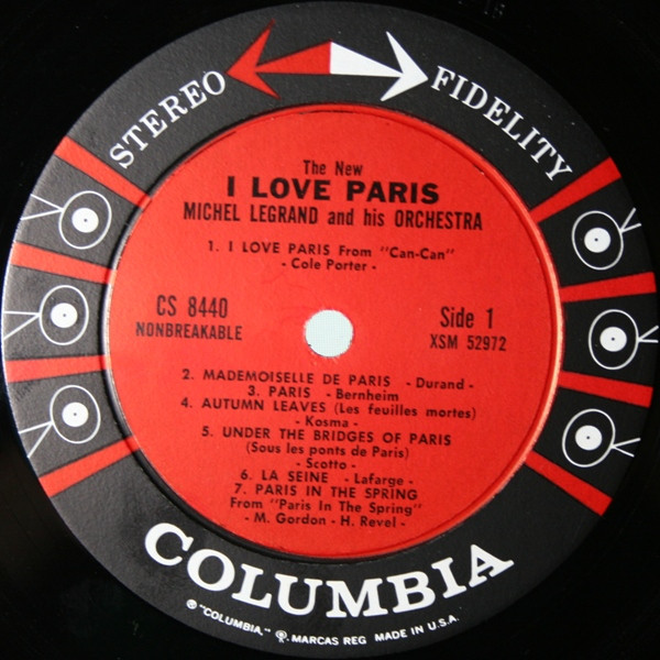Michel Legrand Et Son Orchestre - The New I Love Paris (LP, Album) (Very Good (VG)) - Image 3