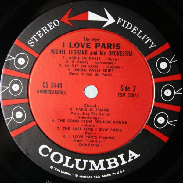 Michel Legrand Et Son Orchestre - The New I Love Paris (LP, Album) (Very Good (VG)) - Image 4