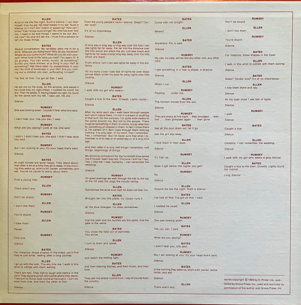 Michael Mantler - Silence (LP, Album, Gat) (Near Mint (NM or M-)) - Image 3