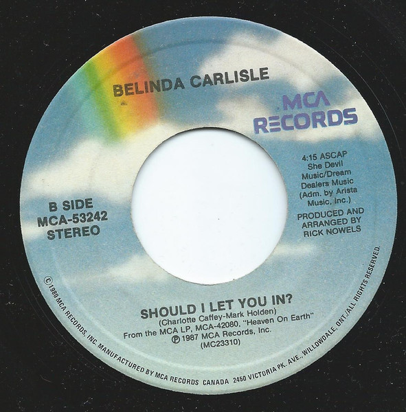Belinda Carlisle - I Get Weak (7", Single) (Very Good Plus (VG+)) - Image 4