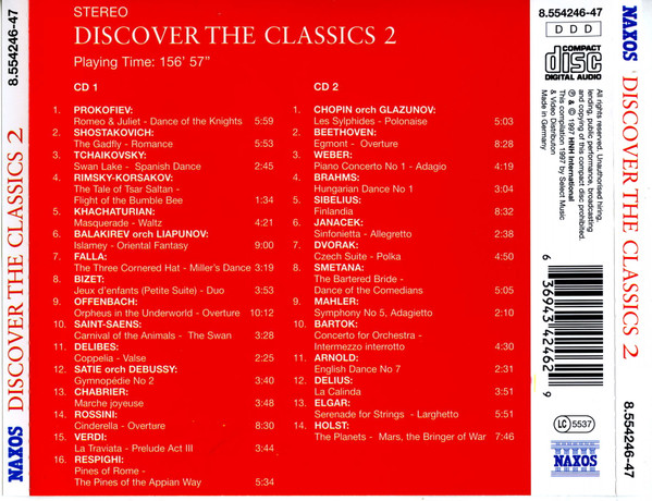 Various - Discover The Classics 2 (2xCD, Comp) (Near Mint (NM or M-)) - Image 2