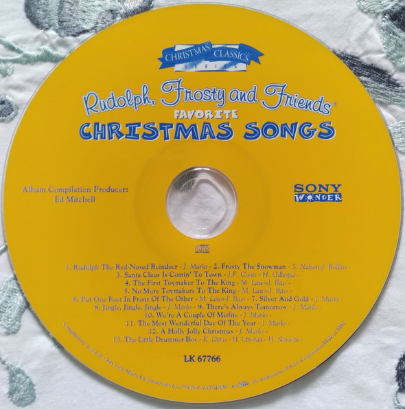 Various - Rudolph, Frosty And Friends Favorite Christmas Songs (CD, Comp) (Near Mint (NM or M-)) - Image 3