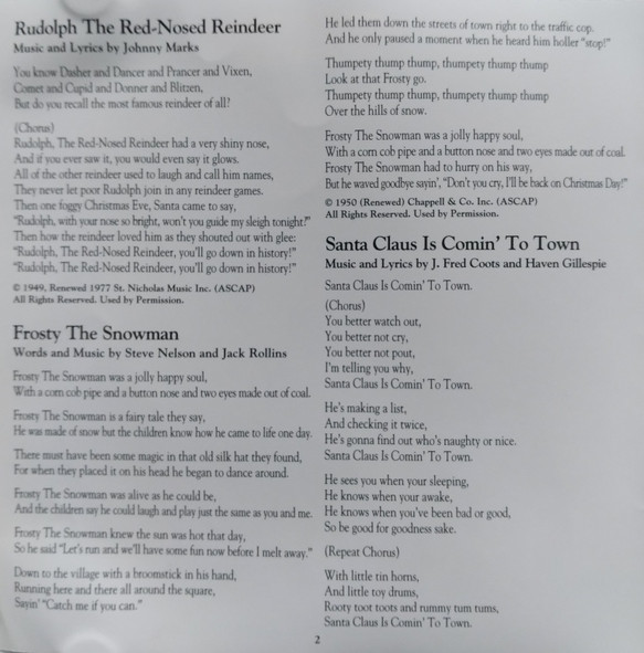 Various - Rudolph, Frosty And Friends Favorite Christmas Songs (CD, Comp) (Near Mint (NM or M-)) - Image 4