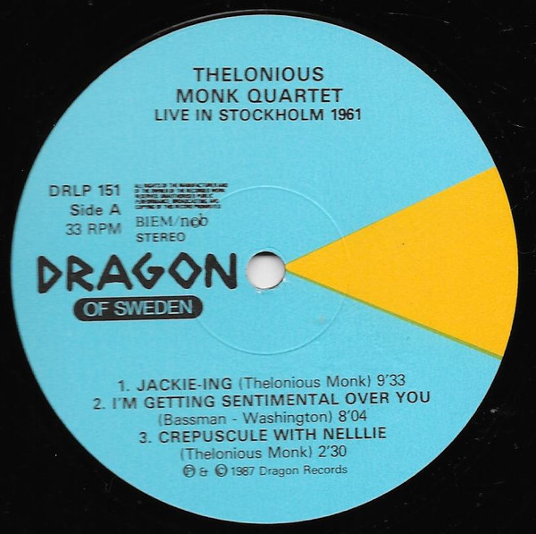 Thelonious Monk Quartet* - Live In Stockholm 1961 (2xLP, Album) (Near Mint (NM or M-)) - Image 3