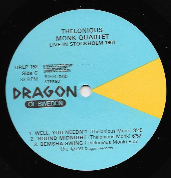 Thelonious Monk Quartet* - Live In Stockholm 1961 (2xLP, Album) (Near Mint (NM or M-)) - Image 5