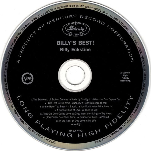 Billy Eckstine - Billy's Best (CD, Comp) (Near Mint (NM or M-)) - Image 3