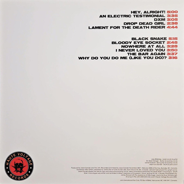 The Jolts - Haute Voltage (LP, Album) (Very Good Plus (VG+)) - Image 2
