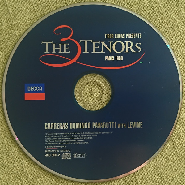 Carreras*, Domingo*, Pavarotti* With Levine* - The Three Tenors In Paris (CD, Album) (Near Mint (NM or M-)) - Image 3
