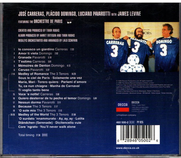 Carreras*, Domingo*, Pavarotti* With Levine* - The Three Tenors In Paris (CD, Album) (Near Mint (NM or M-)) - Image 5